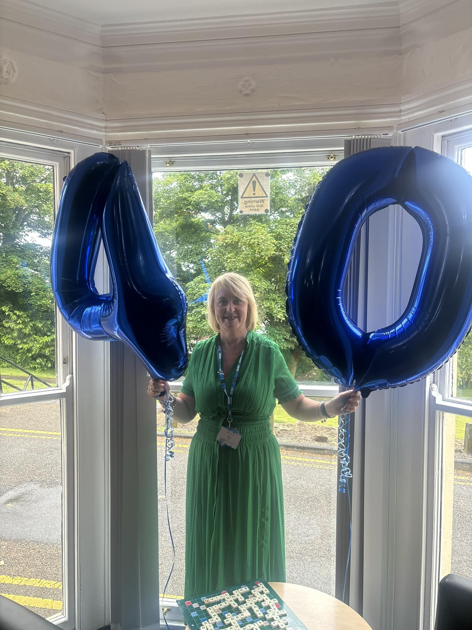 Julie Morgan celebrating 40 years in the NHS