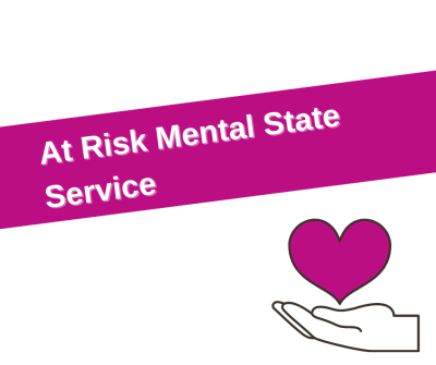 Text reads: At Risk Mental State Service